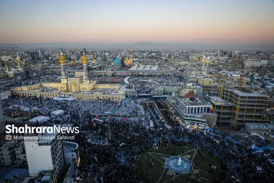 گزارش تصویری | وداع با پیکر مطهر شهدای مدافع امنیت در حرم مطهر امام‌رضا(ع)