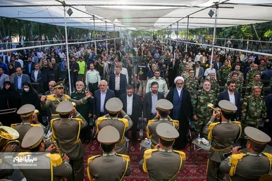 آیین بازگشایی معابر پادگان لشکر ۷۷