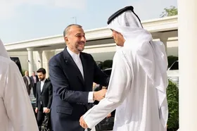 امیرعبداللهیان با وزیر خارجه قطر دیدار کرد + عکس