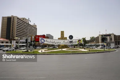 گزارش تصویری | فضاسازی شهری به مناسبت اولین سالگرد شهدای خدمت در مشهد