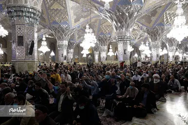 مراسم تحویل سال ۱۴۰۱ در حرم مطهر رضوی