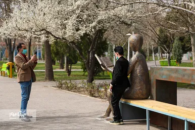 المان‌های نوروزی در خیابان‌های مشهد ۱۴۰۱