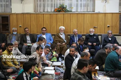 آیین احیای کرسی‌های تلاوت قرآن کریم در مسجد کرامت مشهد