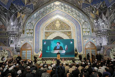 مراسم بزرگداشت شهدای خدمت در حرم مطهر رضوی