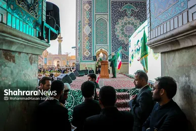 برگزاری مراسم چهلم شهدای خدمت در حرم امام‌رضا(ع) (۱۲ تیر ۱۴۰۳)