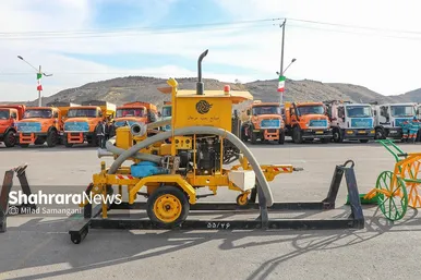 مانور عملیات زمستانه معاونت محیط زیست و خدمات شهری