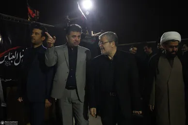 حضور شهردار مشهد و اعضای شورای شهر در مراسم عزاداری شب تاسوعای حسینی
