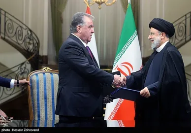 استقبال رسمی رئیسی از رئیس جمهور تاجیکستان