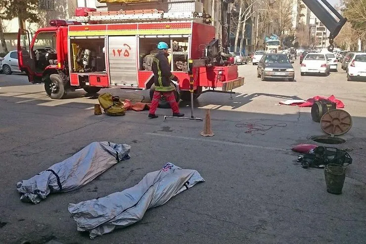 مرگ غم انگیز ۲ کارگر هنگام لایروبی
