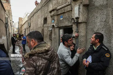 عکس‌هایی از انفجار منزل ۲ طبقه در خیابان ری