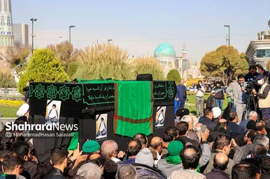 تشییع پیکر حجت الاسلام سید جعفر طباطبایی در مشهد