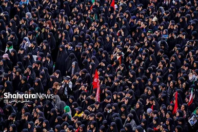 گزارش تصویری | عکس‌هایی از روز دوم وداع در مصلی بزرگ تهران (۱۴ تیرماه ۱۴۰۵)
