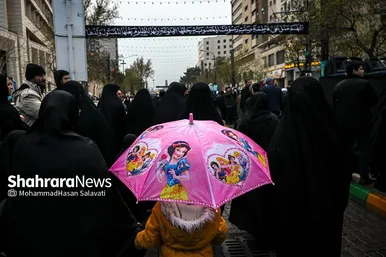 دسته عزای علوی در روز شهادت حضرت علی(ع) در مشهد