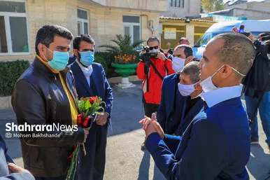 بازدید جواد فروغی مدال آور المپیک ۲۰۲۰ توکیو از آسایشگاه شهید بهشتی مشهد‎‎