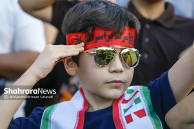گزارش تصویری | اجتماع بزرگ کودکان و نوجوانان مشهدی در یادبود شهدای کودک و نوجوان ایرانی حمله رژیم صهیونی
