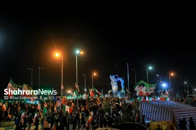 مراسم رونمایی از بزرگترین المان هنری شهری مشهد با عنوان «وطن»