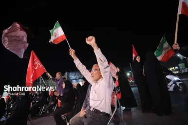 گزارش تصویری | یکصد و پنجاه و سومین شب از همدلی حماسی مردم مشهد در خیابان‌ها (۹ مرداد ۱۴۰۵)
