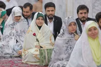 مراسم «جشن بزرگ ازدواج ۱۵۰۰ زوج دانشجوی خراسان رضوی» در حرم امام‌رضا(ع) برگزار شد