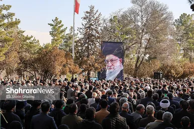 گزارش تصویری | مراسم تدفین پیکرهای شهدای مدافع امنیت در آرامستان بهشت‌رضا(ع) مشهد