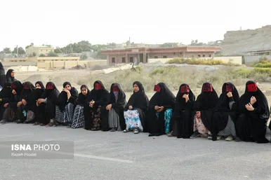گزارش تصویری | مراسم تشییع پیکر شهدای حمله جنایتکارانه آمریکا به یک مراسم عروسی در شهرستان سیریک - کوهستک