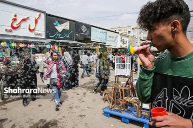 حال و هوای بازار گل در آستانه عید نوروز