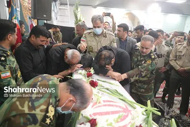 مراسم تشییع پیکر مطهر سرباز شهید «احمد لطفی» در مشهد