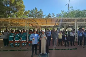 تصاویری از اقامه نماز عید سعید قربان در گلزار مطهر شهدای آرامستان بهشت رضا (ع)