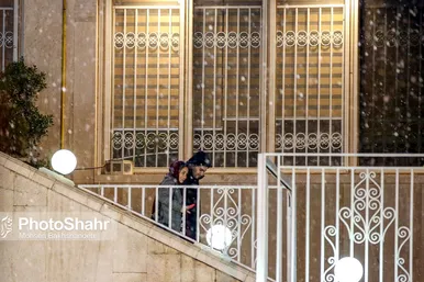 بارش برف در مشهد