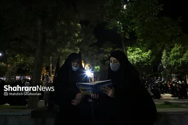 مراسم احیای شب ۲۱ ماه رمضان در بهشت رضا(ع)