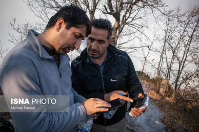 گزارش تصویری | عملیات مهار آتش‌سوزی مناطق کوهستانی روستاهای دلیر و الیت