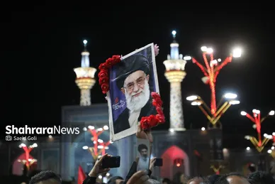 گزارش تصویری | مراسم بزرگداشت رهبر شهید ایران در حرم مطهر امام رضا (ع)
