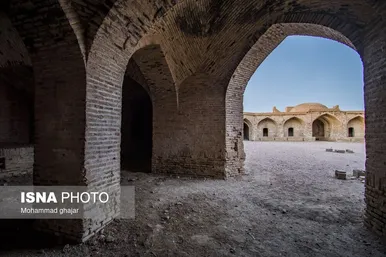 کاروانسرای روستای قاسم آباد در شهرستان بجستان خراسان رضوی