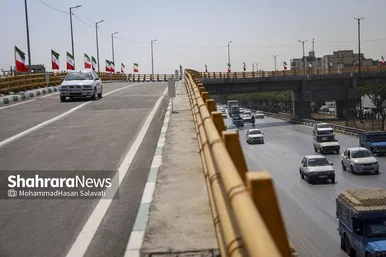 گزارش تصویری | بهره‌برداری از دوربرگردان غیرهمسطح شرقی ابوطالب مشهد