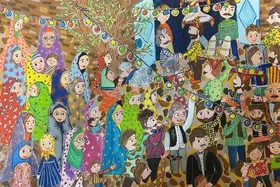 نشان نقره مسابقه بین&zwnj;المللی نقاشی هیکاری ژاپن در دستان نوجوان ایرانی