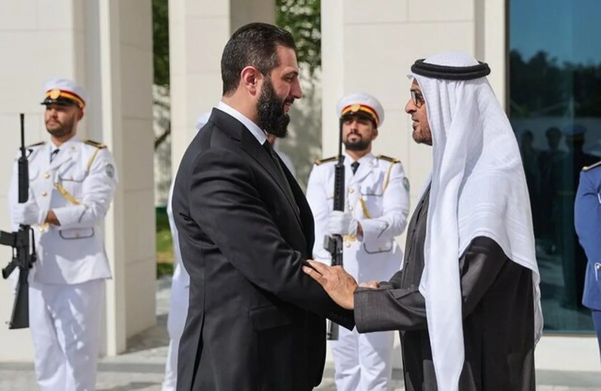 الجولانی با رئیس امارات در ابوظبی دیدار کرد