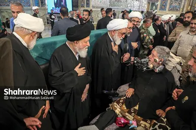 مراسم بزرگداشت شهدای خدمت در حرم مطهر رضوی