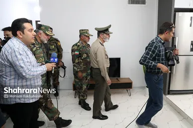 مراسم بهره برداری از طرح ۸۸۸ واحدی منازل سازمانی ارتش در مشهد