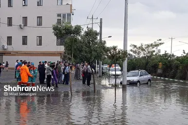 عکس‌هایی از آب گرفتگی محله مشکینی و خیابان امام‌دوست قاسم‌آباد (۲۹ اردیبهشت ۱۴۰۳)