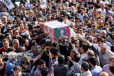 تشییع باشکوه پیکر «شهید غیرت» حمیدرضا الداغی در مشهد