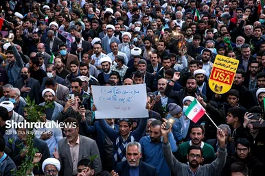 استقبال و تشییع پیکر مطهر شهدای حادثه تروریستی حرم شاهچراغ در مشهد