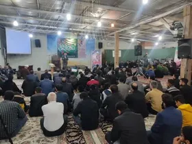 مراسم وداع با پیکر شهید مدافع امنیت در مشهد برگزار شد