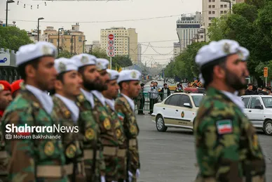 رژه بزرگداشت روز ارتش در مشهد‎‎