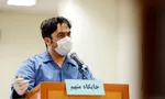 روح الله زم با ماسک و دستکش در دادگاه+تصاویر