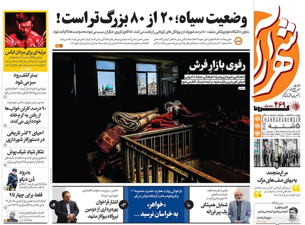صفحه نخست روزنامه‌های کشور - پنجشنبه ۶ آذر ۱۳۹۹