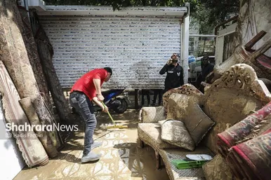تصاویری از محله سیدی مشهد پس از سیل روز چهارشنبه