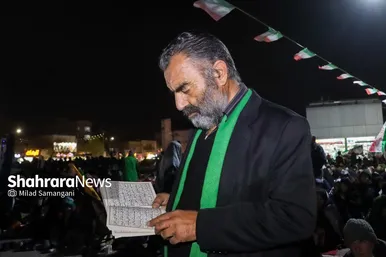 گزارش تصویری | مراسم احیای اولین شب قدر رمضان ۱۴۰۴ - چهارراه مخابرات مشهد