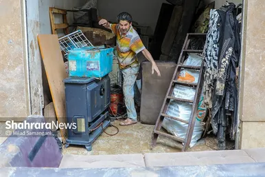 عکس‌هایی از خیابان سپاه در محله سیدی مشهد ۴۸ ساعت پس از سیل