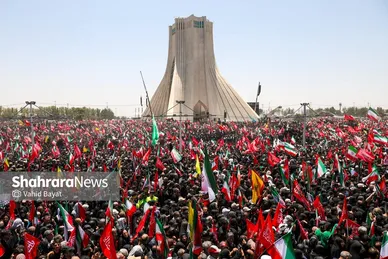 گزارش تصویری | تشییع پیکر امام شهید در تهران (۱۵ تیر ۱۴۰۵) - ۴