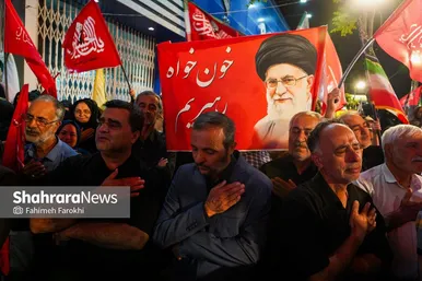 گزارش تصویری | مراسم وداع با شهدای سنگر خیابان در بلوار وکیل‌آباد مشهد
