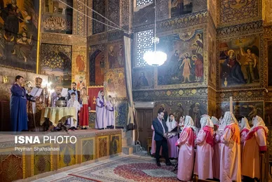 گزارش تصویری | مراسم «تقدس آب و عشای ربانی» - کلیسای بیت لِحِم مقدس اصفهان